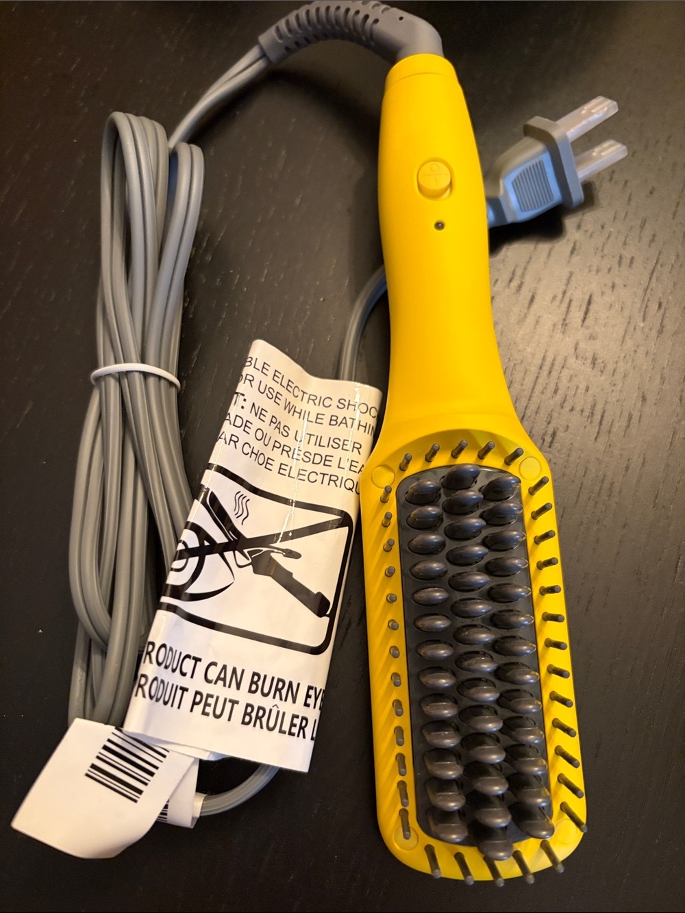 Drybar baby brush crush. Mini heated straightening brush. Heats up to 400F.